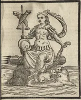 An illustration from Iconologia di Cesare Ripa perugino, caualier de' santi Mauritio & Lazaro. Divisa in tre libri, ne i quali si esprimono varie imagini di virtù, vitij, passioni humane, affetti, atti, discipline, humori, elementi, corpi celesti, prouincie d'Italia, fiumi, & altre materie infinite vtili ad ogni stato di persone. Ampliata dal sig. cav. Gio. Zaratino Castellini romano in questa vltima editione di imagini & discorsi, con indici copiosi, & ricorretta (1669)