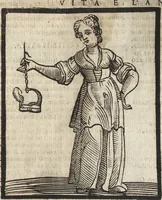 Picture 354 of 359 from Iconologia di Cesare Ripa perugino, caualier de' santi Mauritio & Lazaro. Divisa in tre libri, ne i quali si esprimono varie imagini di virtù, vitij, passioni humane, affetti, atti, discipline, humori, elementi, corpi celesti, prouincie d'Italia, fiumi, & altre materie infinite vtili ad ogni stato di persone. Ampliata dal sig. cav. Gio. Zaratino Castellini romano in questa vltima editione di imagini & discorsi, con indici copiosi, & ricorretta (1669), leaf 741