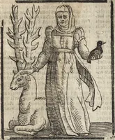An illustration from Iconologia di Cesare Ripa perugino, caualier de' santi Mauritio & Lazaro. Divisa in tre libri, ne i quali si esprimono varie imagini di virtù, vitij, passioni humane, affetti, atti, discipline, humori, elementi, corpi celesti, prouincie d'Italia, fiumi, & altre materie infinite vtili ad ogni stato di persone. Ampliata dal sig. cav. Gio. Zaratino Castellini romano in questa vltima editione di imagini & discorsi, con indici copiosi, & ricorretta (1669)