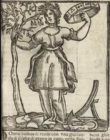 An illustration from Iconologia di Cesare Ripa perugino, caualier de' santi Mauritio & Lazaro. Divisa in tre libri, ne i quali si esprimono varie imagini di virtù, vitij, passioni humane, affetti, atti, discipline, humori, elementi, corpi celesti, prouincie d'Italia, fiumi, & altre materie infinite vtili ad ogni stato di persone. Ampliata dal sig. cav. Gio. Zaratino Castellini romano in questa vltima editione di imagini & discorsi, con indici copiosi, & ricorretta (1669)