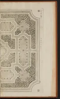 Picture 51 of 54 from Le jardin de plaisir : contenant plusieurs desseins de jardinage tant parterres en broderie, compartiments de gazon, que bosquets & autres : avec vn abbregé de l'agriculture, touchant ce qui peut estre le plus vtile & necessaire a la construction & accompagnement dudict jardin de plaisir : composé & divisé en onze chapitres (1651), leaf 198