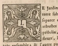An illustration from Le jardin de plaisir : contenant plusieurs desseins de jardinage tant parterres en broderie, compartiments de gazon, que bosquets & autres : avec vn abbregé de l'agriculture, touchant ce qui peut estre le plus vtile & necessaire a la construction & accompagnement dudict jardin de plaisir : composé & divisé en onze chapitres (1651)