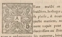 An illustration from Le jardin de plaisir : contenant plusieurs desseins de jardinage tant parterres en broderie, compartiments de gazon, que bosquets & autres : avec vn abbregé de l'agriculture, touchant ce qui peut estre le plus vtile & necessaire a la construction & accompagnement dudict jardin de plaisir : composé & divisé en onze chapitres (1651)