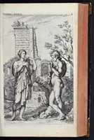 Picture 21 of 33 from L'Academia todesca della architectura, scultura & pittura, oder, Teutsche Academie der Edlen Bau- Bild- und Mahlerey-Künste : darinn enthalten ein gründlicher Unterricht von dieser dreyer Künste Eigenschaft, Lehr-Sätzen und Geheimnissen, von den Bau-Steinen und fünferley Bau-Arten, von den Statuen und ihrer Zugehör, von der Erfind- und Zeichnung ... neben aller Egyptischen, Griechischen, Römischen, Italiänischen, Hoch- und Nieder-Teutschen, auch anderer alten und neuen Virtuosen, Leben und fürnehmsten Kunst-Werken beschrieben : auch mit 38 Platten von der Architectur, 68 Alt-Römischen Statuen, ganz und halben Bildern, 74 Medaglionen, 180 Contrafäten durch die Hand der bästen heutigen Künstlere in Kupfer gezieret (1675), leaf 346