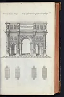 Picture 5 of 33 from L'Academia todesca della architectura, scultura & pittura, oder, Teutsche Academie der Edlen Bau- Bild- und Mahlerey-Künste : darinn enthalten ein gründlicher Unterricht von dieser dreyer Künste Eigenschaft, Lehr-Sätzen und Geheimnissen, von den Bau-Steinen und fünferley Bau-Arten, von den Statuen und ihrer Zugehör, von der Erfind- und Zeichnung ... neben aller Egyptischen, Griechischen, Römischen, Italiänischen, Hoch- und Nieder-Teutschen, auch anderer alten und neuen Virtuosen, Leben und fürnehmsten Kunst-Werken beschrieben : auch mit 38 Platten von der Architectur, 68 Alt-Römischen Statuen, ganz und halben Bildern, 74 Medaglionen, 180 Contrafäten durch die Hand der bästen heutigen Künstlere in Kupfer gezieret (1675), leaf 54