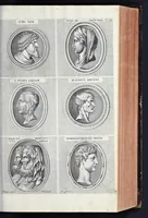 Picture 20 of 37 from L'Academia todesca della architectura, scultura & pittura, oder, Teutsche Academie der Edlen Bau- Bild- und Mahlerey-Künste : darinn enthalten ein gründlicher Unterricht von dieser dreyer Künste Eigenschaft, Lehr-Sätzen und Geheimnissen, von den Bau-Steinen und fünferley Bau-Arten, von den Statuen und ihrer Zugehör, von der Erfind- und Zeichnung ... neben aller Egyptischen, Griechischen, Römischen, Italiänischen, Hoch- und Nieder-Teutschen, auch anderer alten und neuen Virtuosen, Leben und fürnehmsten Kunst-Werken beschrieben : auch mit 38 Platten von der Architectur, 68 Alt-Römischen Statuen, ganz und halben Bildern, 74 Medaglionen, 180 Contrafäten durch die Hand der bästen heutigen Künstlere in Kupfer gezieret (1675), leaf 186