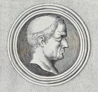 Picture 23 of 37 from L'Academia todesca della architectura, scultura & pittura, oder, Teutsche Academie der Edlen Bau- Bild- und Mahlerey-Künste : darinn enthalten ein gründlicher Unterricht von dieser dreyer Künste Eigenschaft, Lehr-Sätzen und Geheimnissen, von den Bau-Steinen und fünferley Bau-Arten, von den Statuen und ihrer Zugehör, von der Erfind- und Zeichnung ... neben aller Egyptischen, Griechischen, Römischen, Italiänischen, Hoch- und Nieder-Teutschen, auch anderer alten und neuen Virtuosen, Leben und fürnehmsten Kunst-Werken beschrieben : auch mit 38 Platten von der Architectur, 68 Alt-Römischen Statuen, ganz und halben Bildern, 74 Medaglionen, 180 Contrafäten durch die Hand der bästen heutigen Künstlere in Kupfer gezieret (1675), leaf 194