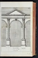 Picture 4 of 37 from L'Academia todesca della architectura, scultura & pittura, oder, Teutsche Academie der Edlen Bau- Bild- und Mahlerey-Künste : darinn enthalten ein gründlicher Unterricht von dieser dreyer Künste Eigenschaft, Lehr-Sätzen und Geheimnissen, von den Bau-Steinen und fünferley Bau-Arten, von den Statuen und ihrer Zugehör, von der Erfind- und Zeichnung ... neben aller Egyptischen, Griechischen, Römischen, Italiänischen, Hoch- und Nieder-Teutschen, auch anderer alten und neuen Virtuosen, Leben und fürnehmsten Kunst-Werken beschrieben : auch mit 38 Platten von der Architectur, 68 Alt-Römischen Statuen, ganz und halben Bildern, 74 Medaglionen, 180 Contrafäten durch die Hand der bästen heutigen Künstlere in Kupfer gezieret (1675), leaf 54
