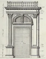 Picture 5 of 37 from L'Academia todesca della architectura, scultura & pittura, oder, Teutsche Academie der Edlen Bau- Bild- und Mahlerey-Künste : darinn enthalten ein gründlicher Unterricht von dieser dreyer Künste Eigenschaft, Lehr-Sätzen und Geheimnissen, von den Bau-Steinen und fünferley Bau-Arten, von den Statuen und ihrer Zugehör, von der Erfind- und Zeichnung ... neben aller Egyptischen, Griechischen, Römischen, Italiänischen, Hoch- und Nieder-Teutschen, auch anderer alten und neuen Virtuosen, Leben und fürnehmsten Kunst-Werken beschrieben : auch mit 38 Platten von der Architectur, 68 Alt-Römischen Statuen, ganz und halben Bildern, 74 Medaglionen, 180 Contrafäten durch die Hand der bästen heutigen Künstlere in Kupfer gezieret (1675), leaf 58