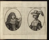An illustration from Le miroir des plus belles courtisannes de ce temps = Spiegel der alder-schoonste cortisanen deses tijts = Spiegel der allerschönsten Cortisannen diser Zeyt (1631)