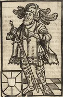 Picture 10 of 265 from Dits die excellente Cronike vā vlaenderē Beghinnende vā Liederick Buc den eersten Forestier tot dē laetstē, die door haer vrome feytē, namaels Grauē vā Vlaendrē ghemaect wordē, achteruolghende die rechte afcomste der voorsz grauē, tot desen onsen doorluchtichstē hoochghborē Keyser Karolo altijt v'meerder des rijcx geborē te Ghendt, etc (1531), leaf 20