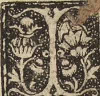 An illustration from Dits die excellente Cronike vā vlaenderē Beghinnende vā Liederick Buc den eersten Forestier tot dē laetstē, die door haer vrome feytē, namaels Grauē vā Vlaendrē ghemaect wordē, achteruolghende die rechte afcomste der voorsz grauē, tot desen onsen doorluchtichstē hoochghborē Keyser Karolo altijt v'meerder des rijcx geborē te Ghendt, etc (1531)