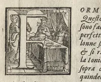 An illustration from La pratica della perspettiva : opera molto vtile a pittori, a scvltori, & ad architetti : con due tauole, una de' capitoli principali, l'altra delle cose piu notabili contenue nella presente opera (1568)