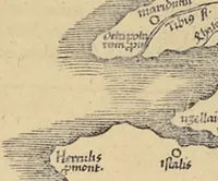 An illustration from Clavdii Ptolemaei Alexandrini Geographicae enarrationis libri octo (1541)