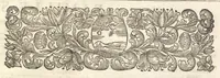 An illustration from Excellentium familiarum in Gallia genealogiae : a prima earundem origine usque ad praesens aevum deductae et notis historicis, quibus memorabilia regni Galliae, regumque et clarorum toga et sago virorum facta moresque ac dignitates recensentur, illustratae, cum iconibus insignium & indicibus necessariis (1687)