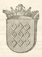 Picture 13 of 58 from Excellentium familiarum in Gallia genealogiae : a prima earundem origine usque ad praesens aevum deductae et notis historicis, quibus memorabilia regni Galliae, regumque et clarorum toga et sago virorum facta moresque ac dignitates recensentur, illustratae, cum iconibus insignium & indicibus necessariis (1687), leaf 216