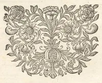 An illustration from Excellentium familiarum in Gallia genealogiae : a prima earundem origine usque ad praesens aevum deductae et notis historicis, quibus memorabilia regni Galliae, regumque et clarorum toga et sago virorum facta moresque ac dignitates recensentur, illustratae, cum iconibus insignium & indicibus necessariis (1687)