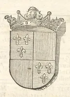 Picture 21 of 58 from Excellentium familiarum in Gallia genealogiae : a prima earundem origine usque ad praesens aevum deductae et notis historicis, quibus memorabilia regni Galliae, regumque et clarorum toga et sago virorum facta moresque ac dignitates recensentur, illustratae, cum iconibus insignium & indicibus necessariis (1687), leaf 264
