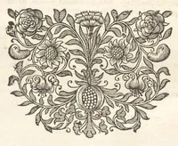 An illustration from Excellentium familiarum in Gallia genealogiae : a prima earundem origine usque ad praesens aevum deductae et notis historicis, quibus memorabilia regni Galliae, regumque et clarorum toga et sago virorum facta moresque ac dignitates recensentur, illustratae, cum iconibus insignium & indicibus necessariis (1687)