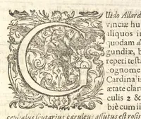 An illustration from Excellentium familiarum in Gallia genealogiae : a prima earundem origine usque ad praesens aevum deductae et notis historicis, quibus memorabilia regni Galliae, regumque et clarorum toga et sago virorum facta moresque ac dignitates recensentur, illustratae, cum iconibus insignium & indicibus necessariis (1687)