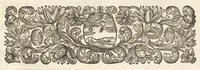 An illustration from Excellentium familiarum in Gallia genealogiae : a prima earundem origine usque ad praesens aevum deductae et notis historicis, quibus memorabilia regni Galliae, regumque et clarorum toga et sago virorum facta moresque ac dignitates recensentur, illustratae, cum iconibus insignium & indicibus necessariis (1687)