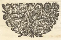 An illustration from Excellentium familiarum in Gallia genealogiae : a prima earundem origine usque ad praesens aevum deductae et notis historicis, quibus memorabilia regni Galliae, regumque et clarorum toga et sago virorum facta moresque ac dignitates recensentur, illustratae, cum iconibus insignium & indicibus necessariis (1687)