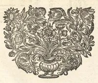 An illustration from Excellentium familiarum in Gallia genealogiae : a prima earundem origine usque ad praesens aevum deductae et notis historicis, quibus memorabilia regni Galliae, regumque et clarorum toga et sago virorum facta moresque ac dignitates recensentur, illustratae, cum iconibus insignium & indicibus necessariis (1687)