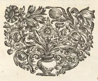 An illustration from Excellentium familiarum in Gallia genealogiae : a prima earundem origine usque ad praesens aevum deductae et notis historicis, quibus memorabilia regni Galliae, regumque et clarorum toga et sago virorum facta moresque ac dignitates recensentur, illustratae, cum iconibus insignium & indicibus necessariis (1687)