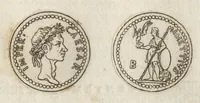 An illustration from Ex libris XXIII commentariorvm in vetera imperatorvm Romanorvm nvmismata Aeneae Vici liber primus (1560)