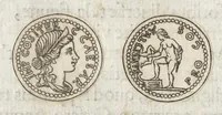 An illustration from Ex libris XXIII commentariorvm in vetera imperatorvm Romanorvm nvmismata Aeneae Vici liber primus (1560)