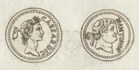 An illustration from Ex libris XXIII commentariorvm in vetera imperatorvm Romanorvm nvmismata Aeneae Vici liber primus (1560)
