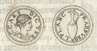 Picture 15 of 36 from Ex libris XXIII commentariorvm in vetera imperatorvm Romanorvm nvmismata Aeneae Vici liber primus (1560), leaf 61