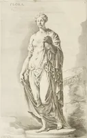 An illustration from Sculpturae veteris admiranda, sive, Delineatio vera perfectissimarum eminentissimarumque statuarum : unà cum artis hujus nobilissimae theoria ... : Carolo Ludovico, comiti Palat. Rheni ... consecrata à Joachimo de Sandrart in Stockau (1680)