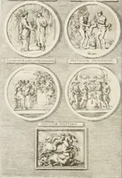 An illustration from Sculpturae veteris admiranda, sive, Delineatio vera perfectissimarum eminentissimarumque statuarum : unà cum artis hujus nobilissimae theoria ... : Carolo Ludovico, comiti Palat. Rheni ... consecrata à Joachimo de Sandrart in Stockau (1680)