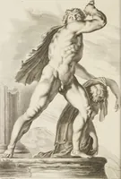 An illustration from Sculpturae veteris admiranda, sive, Delineatio vera perfectissimarum eminentissimarumque statuarum : unà cum artis hujus nobilissimae theoria ... : Carolo Ludovico, comiti Palat. Rheni ... consecrata à Joachimo de Sandrart in Stockau (1680)