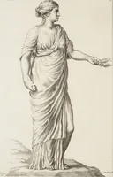 An illustration from Sculpturae veteris admiranda, sive, Delineatio vera perfectissimarum eminentissimarumque statuarum : unà cum artis hujus nobilissimae theoria ... : Carolo Ludovico, comiti Palat. Rheni ... consecrata à Joachimo de Sandrart in Stockau (1680)
