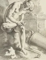 An illustration from Sculpturae veteris admiranda, sive, Delineatio vera perfectissimarum eminentissimarumque statuarum : unà cum artis hujus nobilissimae theoria ... : Carolo Ludovico, comiti Palat. Rheni ... consecrata à Joachimo de Sandrart in Stockau (1680)