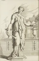 An illustration from Sculpturae veteris admiranda, sive, Delineatio vera perfectissimarum eminentissimarumque statuarum : unà cum artis hujus nobilissimae theoria ... : Carolo Ludovico, comiti Palat. Rheni ... consecrata à Joachimo de Sandrart in Stockau (1680)