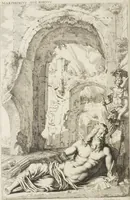 Picture 67 of 79 from Sculpturae veteris admiranda, sive, Delineatio vera perfectissimarum eminentissimarumque statuarum : unà cum artis hujus nobilissimae theoria ... : Carolo Ludovico, comiti Palat. Rheni ... consecrata à Joachimo de Sandrart in Stockau (1680), leaf 261
