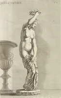 An illustration from Sculpturae veteris admiranda, sive, Delineatio vera perfectissimarum eminentissimarumque statuarum : unà cum artis hujus nobilissimae theoria ... : Carolo Ludovico, comiti Palat. Rheni ... consecrata à Joachimo de Sandrart in Stockau (1680)
