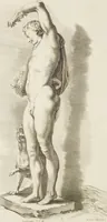 An illustration from Sculpturae veteris admiranda, sive, Delineatio vera perfectissimarum eminentissimarumque statuarum : unà cum artis hujus nobilissimae theoria ... : Carolo Ludovico, comiti Palat. Rheni ... consecrata à Joachimo de Sandrart in Stockau (1680)