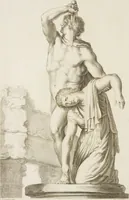 An illustration from Sculpturae veteris admiranda, sive, Delineatio vera perfectissimarum eminentissimarumque statuarum : unà cum artis hujus nobilissimae theoria ... : Carolo Ludovico, comiti Palat. Rheni ... consecrata à Joachimo de Sandrart in Stockau (1680)