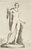 An illustration from Sculpturae veteris admiranda, sive, Delineatio vera perfectissimarum eminentissimarumque statuarum : unà cum artis hujus nobilissimae theoria ... : Carolo Ludovico, comiti Palat. Rheni ... consecrata à Joachimo de Sandrart in Stockau (1680)