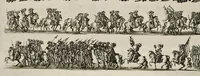 An illustration from L'entrée triomphante de Leurs Maiestez Louis XIV. roy de France et de Nauarre, et Marie Therese d'Austriche son espouse, : dans la ville de Paris capitale de leurs royaumes, au retour de la signature de la paix generalle et de leur heureux mariage. Enrichie de plusieurs figures, des harangues & de diuerses pieces considerables pour l'histoire. (1662)