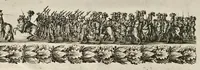 Picture 24 of 34 from L'entrée triomphante de Leurs Maiestez Louis XIV. roy de France et de Nauarre, et Marie Therese d'Austriche son espouse, : dans la ville de Paris capitale de leurs royaumes, au retour de la signature de la paix generalle et de leur heureux mariage. Enrichie de plusieurs figures, des harangues & de diuerses pieces considerables pour l'histoire. (1662), leaf 110