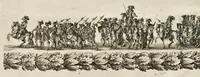 Picture 25 of 34 from L'entrée triomphante de Leurs Maiestez Louis XIV. roy de France et de Nauarre, et Marie Therese d'Austriche son espouse, : dans la ville de Paris capitale de leurs royaumes, au retour de la signature de la paix generalle et de leur heureux mariage. Enrichie de plusieurs figures, des harangues & de diuerses pieces considerables pour l'histoire. (1662), leaf 113
