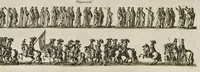 Picture 26 of 34 from L'entrée triomphante de Leurs Maiestez Louis XIV. roy de France et de Nauarre, et Marie Therese d'Austriche son espouse, : dans la ville de Paris capitale de leurs royaumes, au retour de la signature de la paix generalle et de leur heureux mariage. Enrichie de plusieurs figures, des harangues & de diuerses pieces considerables pour l'histoire. (1662), leaf 114