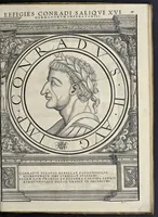 Picture 28 of 32 from Imperatorvm Romanorvm omnivm orientalivm et occidentalivm verissimae imagines ex antiqvis nvmismatis qvam fidelissime delineatae : addita cvivsqve vitae descriptione ex Thesavro Iacobi Stradae et perbrevi elogio vnivscvivsqve carmine, qvod qvasi epitome est historiae, ad ivvandam memoriam (1559), leaf 206