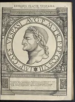 An illustration from Imperatorvm Romanorvm omnivm orientalivm et occidentalivm verissimae imagines ex antiqvis nvmismatis qvam fidelissime delineatae : addita cvivsqve vitae descriptione ex Thesavro Iacobi Stradae et perbrevi elogio vnivscvivsqve carmine, qvod qvasi epitome est historiae, ad ivvandam memoriam (1559)