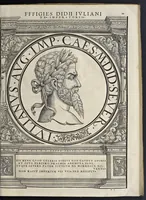 An illustration from Imperatorvm Romanorvm omnivm orientalivm et occidentalivm verissimae imagines ex antiqvis nvmismatis qvam fidelissime delineatae : addita cvivsqve vitae descriptione ex Thesavro Iacobi Stradae et perbrevi elogio vnivscvivsqve carmine, qvod qvasi epitome est historiae, ad ivvandam memoriam (1559)